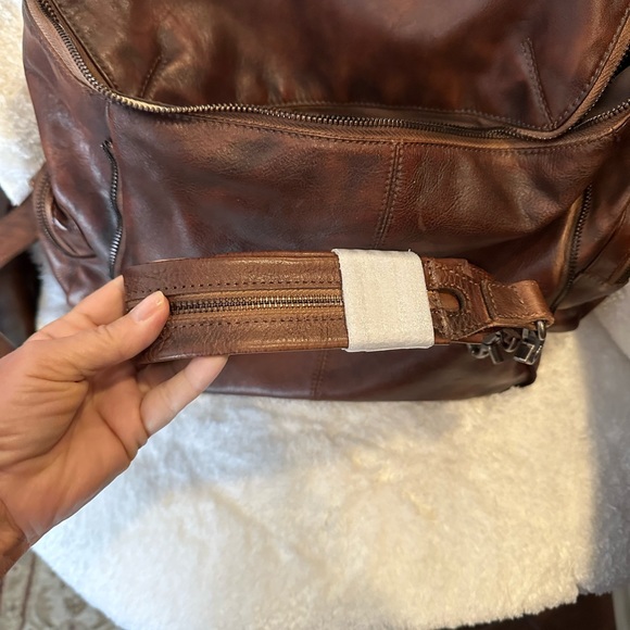 Brown Rockcow  Leather Backpack NWT - Picture 9 of 10